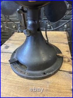 Vintage 12 GE General Electric Desk Table Fan 4 Blade 34017 AVV Patent 1906