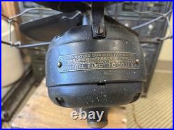 Vintage 12 GE General Electric Desk Table Fan 4 Blade 34017 AVV Patent 1906