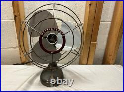 Vintage 12 Westinghouse 1 Speed 3 Blade Oscillating Desk Fan Working Art Deco