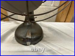 Vintage 12 Westinghouse 1 Speed 3 Blade Oscillating Desk Fan Working Art Deco