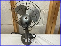 Vintage 12 Westinghouse 1 Speed 3 Blade Oscillating Desk Fan Working Art Deco