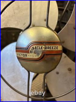 Vintage 16 Victor Miracle Breeze Desk Table Fan 4 Blade Electric Cincinnati OH