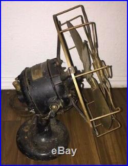 Vintage 1910-1911 Westinghouse Brass 12 Fan Blade Cage 60677 Electric Antique