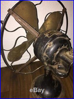 Vintage 1919 DC Westinghouse Brass 12 Fan Blade 180176G Electric Antique