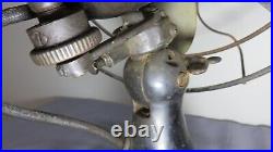 Vintage 1920's EMERSON 29646 3 Speed 12 4 Blade Oscillating Electric Brass Fan