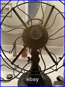 Vintage 1920's EMERSON Type 29646 3 Speed 12 4 Blade Electric Fan