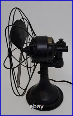 Vintage 1920's Westinghouse Oscillating Electric Fan 3 Speed 4 Blades See Video
