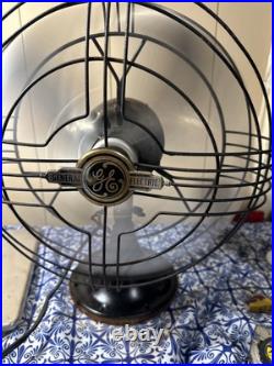 Vintage 1930's GE Vortalex 12 Oscillating Fan At1 78x191 W50929 3 Blade