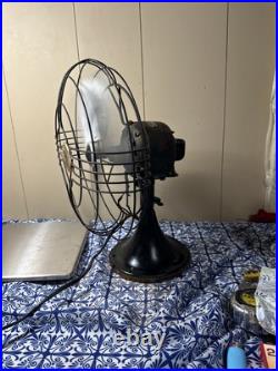 Vintage 1930's GE Vortalex 12 Oscillating Fan At1 78x191 W50929 3 Blade