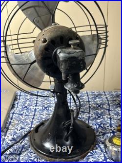 Vintage 1930's GE Vortalex 12 Oscillating Fan At1 78x191 W50929 3 Blade