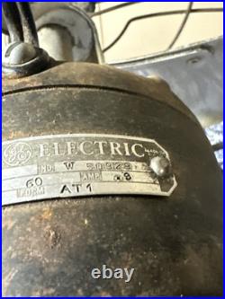 Vintage 1930's GE Vortalex 12 Oscillating Fan At1 78x191 W50929 3 Blade
