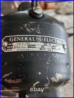 Vintage 1930's GE Vortalex 12 Oscillating Fan At1 78x191 X12634 3 Blade Vintage 1930's GE Vortalex 12 Oscillating Fan At1 78x191 X12634 3 Blade