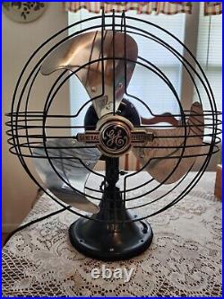 Vintage 1930's GE Vortalex 12 Oscillating Fan At1 78x191 X12634 3 Blade Vintage 1930's GE Vortalex 12 Oscillating Fan At1 78x191 X12634 3 Blade