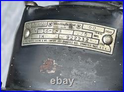 Vintage 1930's Westinghouse Oscillating Fan Model 16-F-3 #922232 Untested