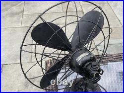 Vintage 1930's Westinghouse Oscillating Fan Model 16-F-3 #922232 Untested