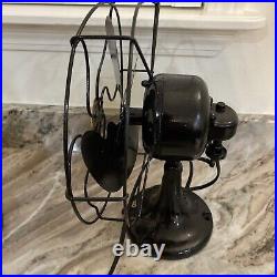 Vintage 1930s Emerson B Jr 10 Inch Oscillating Fan WORKS GREAT Repainted Blades