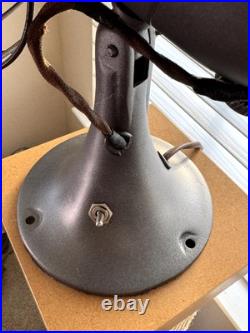 Vintage 1930s Emerson Electric Oscillating Fan Model 6250-D With Brass Fan Blade