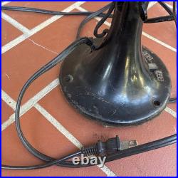 Vintage 1930s Emerson Jr B 10 Oscillating Fan WORKS Made In USA Desktop Antique