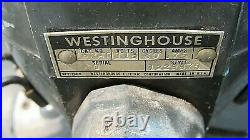 Vintage 1940's Westinghouse Poweraire Model 16PAP Oscillating Pedestal Fan