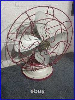 Vintage 1940s Robbins & Myers 12 Desk Fan Model M6198S Restored Works