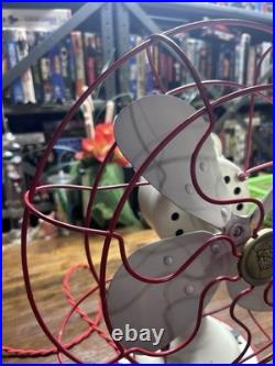 Vintage 1940s Robbins & Myers 12 Desk Fan Model M6198S Restored Works