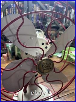 Vintage 1940s Robbins & Myers 12 Desk Fan Model M6198S Restored Works