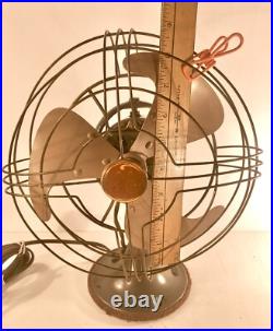 Vintage 1946-48 GE Vortalex 8 Inch Fan Table Desk Cat # FM9V1