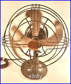 Vintage 1946-48 GE Vortalex 8 Inch Fan Table Desk Cat # FM9V1