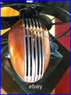 Vintage 1950's Westinghouse Copper color Electric Fan Art Deco, Refurbished