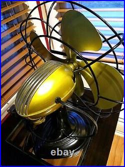 Vintage 1950's Westinghouse Electric Fan Art Deco, Electric Yellow, Refurbished