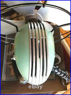 Vintage 1950's Westinghouse Electric Fan Art Deco, Mint Pearl color, Refurbished