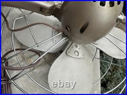 Vintage 1950s Mid Century Retro Oscillating Fan LARGE 18 -Rewired excellent con