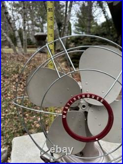 Vintage 1950s Mid Century Retro Oscillating Fan LARGE 18 -Rewired excellent con