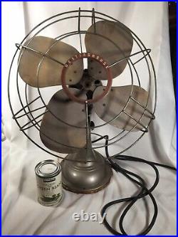 Vintage 1950s Mid Century Retro Oscillating Fan Working Model 16SD4 Westinghouse