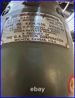 Vintage 1950s Vornado Fan Model 10D1 3-Speed Bakelite Blades WORKS