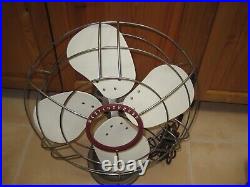 Vintage 1950s WESTINGHOUSE Retro LARGE Oscillating Fan MODEL 16SD4 WORKS