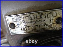 Vintage 1950s WESTINGHOUSE Retro LARGE Oscillating Fan MODEL 16SD4 WORKS
