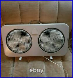 Vintage 1950s or 1960s Markel Double Box Electric Fan / Tested and Working