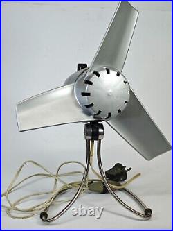 Vintage 1972 Space Age USSR Soviet Russia Table Fan Works Good watch the video