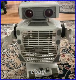 Vintage 1986 Robeson Robo The Fan Eyes Light Up Tested Working Robot See Descrip