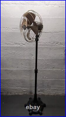 Vintage 40s General Electric 6 Ft Vortalex Floor Oscillating Fan FM12M11 Repair