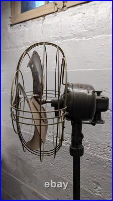 Vintage 40s General Electric 6 Ft Vortalex Floor Oscillating Fan FM12M11 Repair