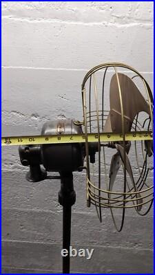 Vintage 40s General Electric 6 Ft Vortalex Floor Oscillating Fan FM12M11 Repair