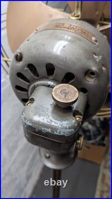 Vintage 40s General Electric 6 Ft Vortalex Floor Oscillating Fan FM12M11 Repair