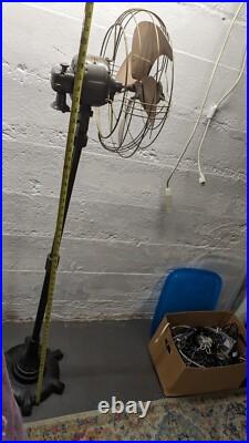 Vintage 40s General Electric 6 Ft Vortalex Floor Oscillating Fan FM12M11 Repair