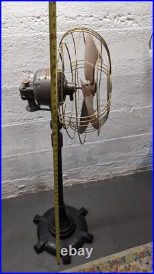 Vintage 40s General Electric 6 Ft Vortalex Floor Oscillating Fan FM12M11 Repair