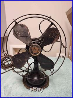 Vintage 4650 Robbins Myers 4 Blade Oscillating Electric Fan 3 Speeds
