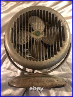Vintage AAA Metal Desk / Mount Fan HEAVY 14 x 12 RARE