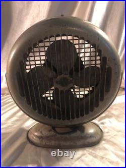 Vintage AAA Metal Desk / Mount Fan HEAVY 14 x 12 RARE