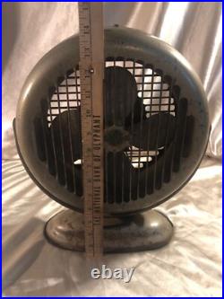 Vintage AAA Metal Desk / Mount Fan HEAVY 14 x 12 RARE